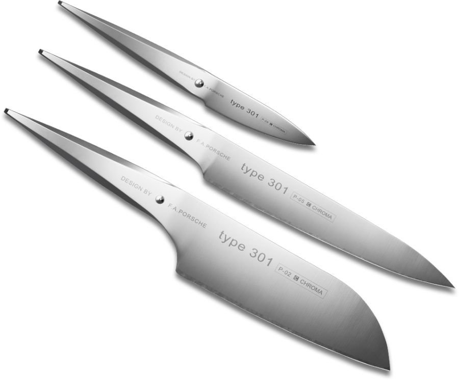 CHROMA Type 301 Messerset 3-tlg. P-529