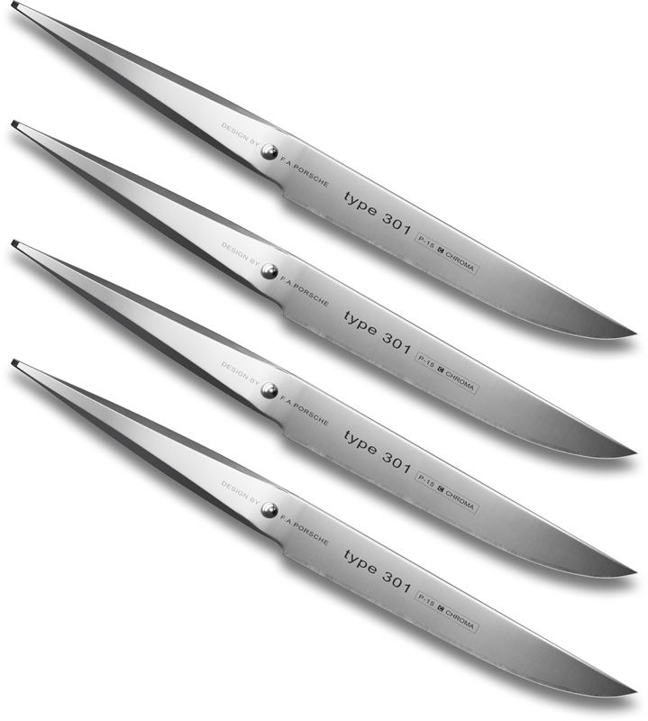 CHROMA Type 301 Steakmesser-Set 4-tlg. P-16