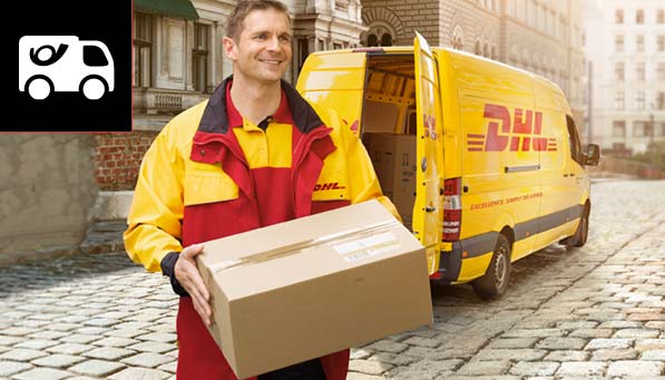 Lieferung mit DHL